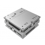 Low profile XY stage with linear motors